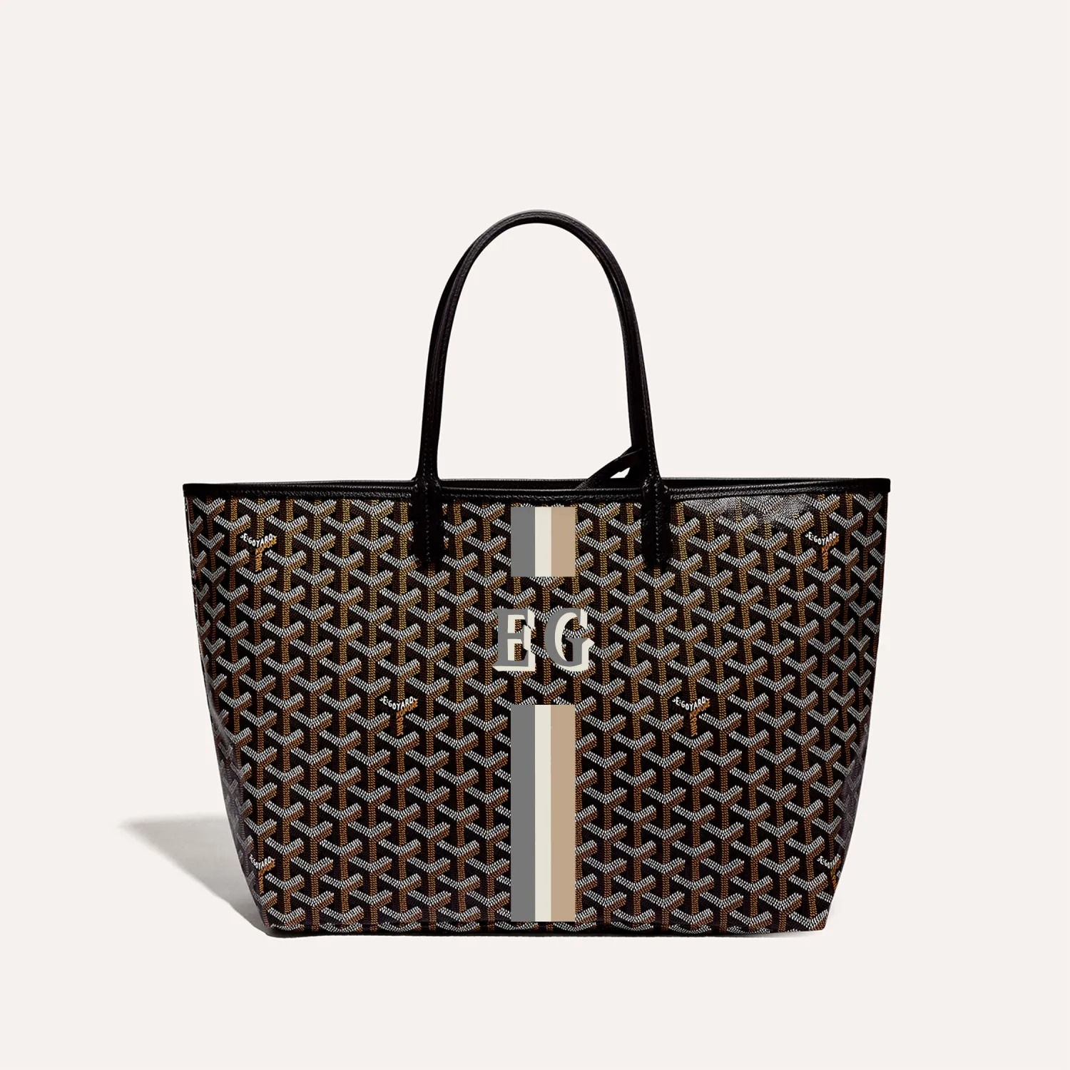 Goyard Saint Louis PM Bag Stripes and Lnitials - Image 2